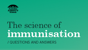Green cover of the Science of immunisation booklet